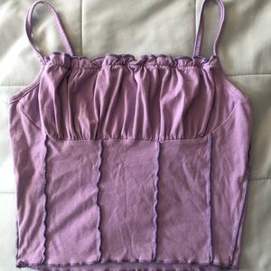 Purple Crop Top